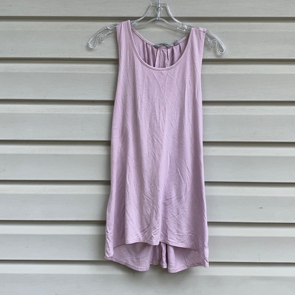 Athleta Light Purple Workout Tank with crossed back